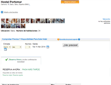 Tablet Screenshot of hostalportomar.com